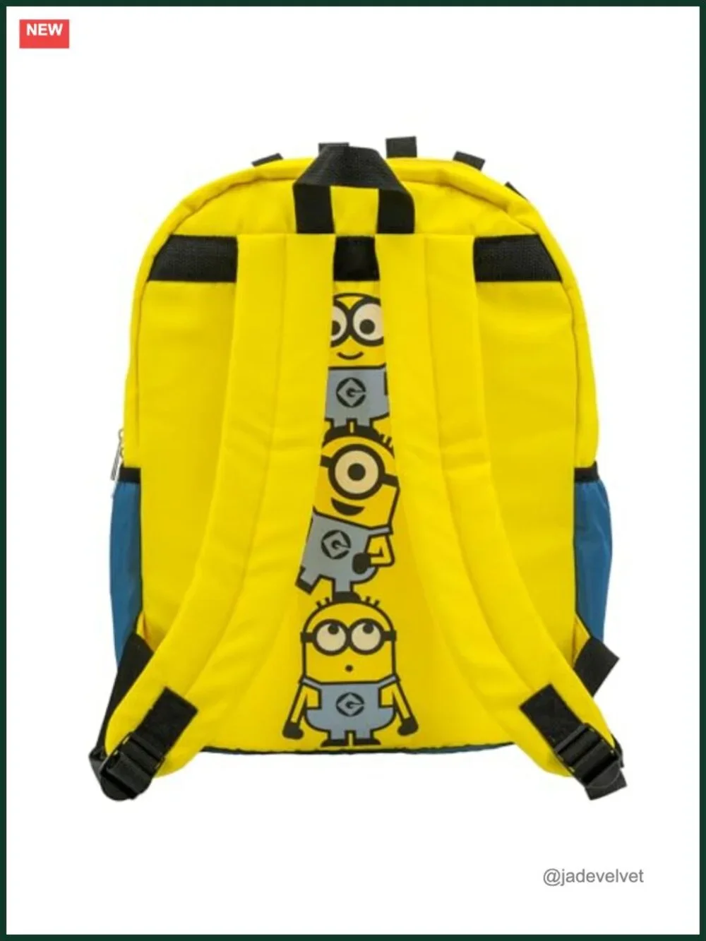Kids Minions 3D Face Backpack with Applique Detail, Water Resistant Nylon, 16